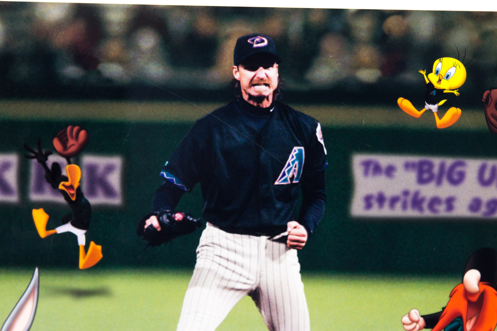 Randy Johnson Signed "The Big Unit" Diamond Back Photoanimation Offset Lithograph