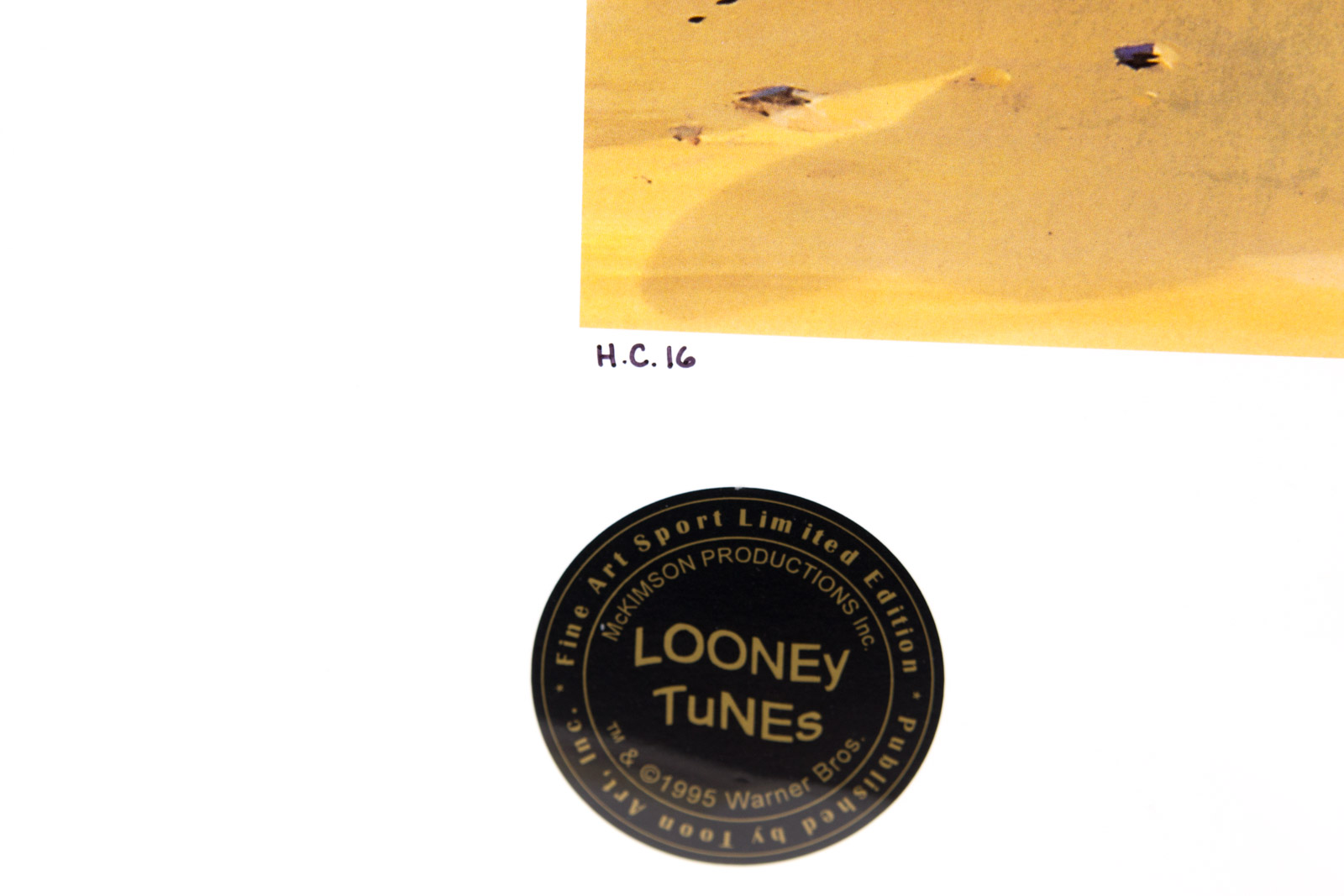 Looney Tunes "Gotta Love That Tribe" Cleveland Indians Offset Lithograph