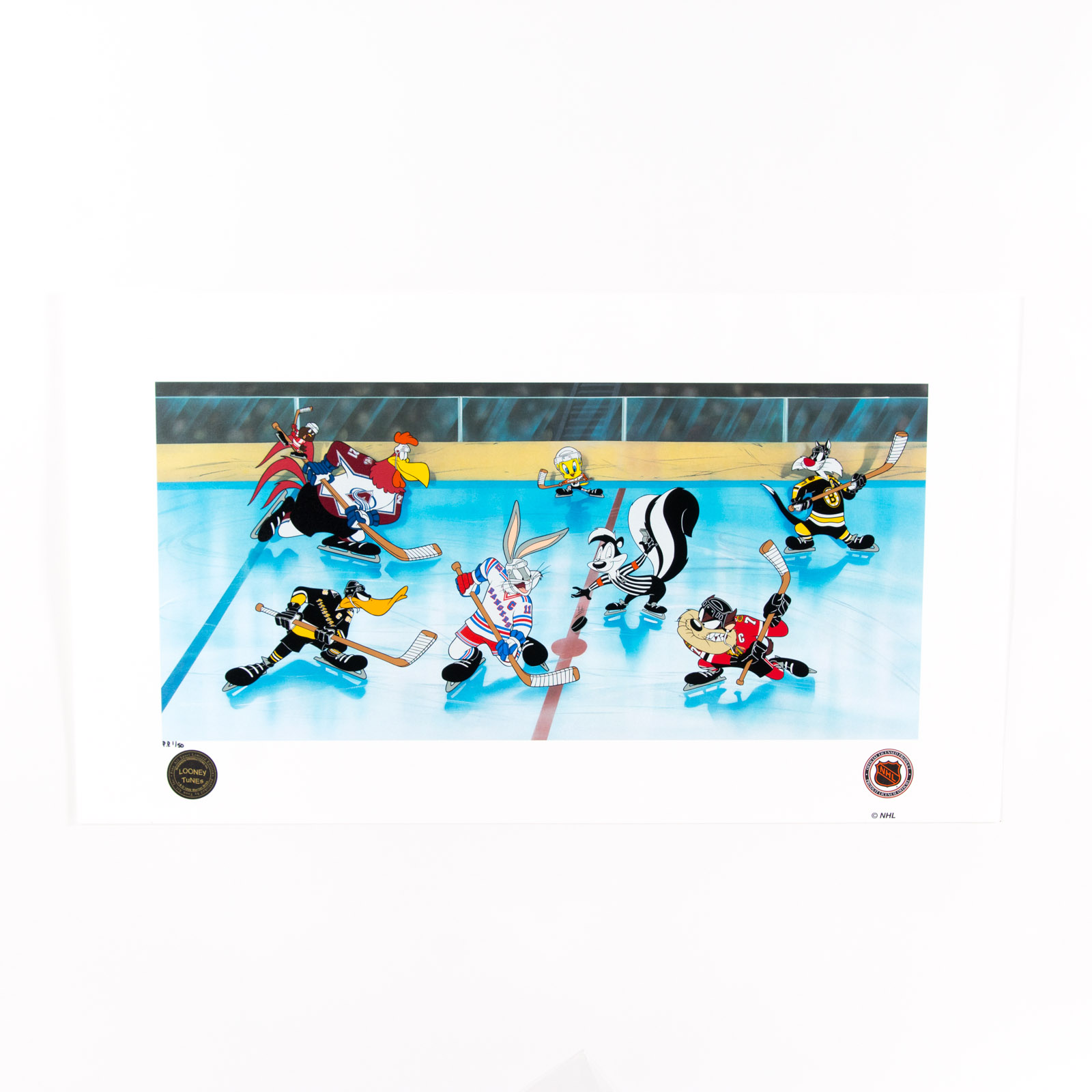 Looney Tunes "Toons on Ice" Hockey Lithoserigraph