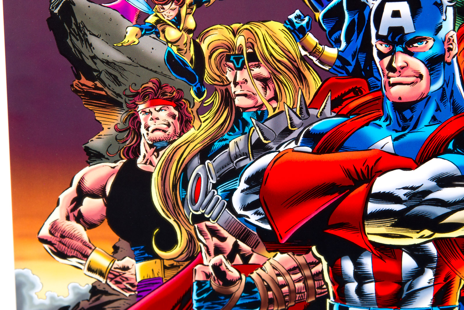 "Avengers Assemble" 35th Anniversary Offset Lithograph Signed by Stan Lee, Steve Epting, and Tom Palmer