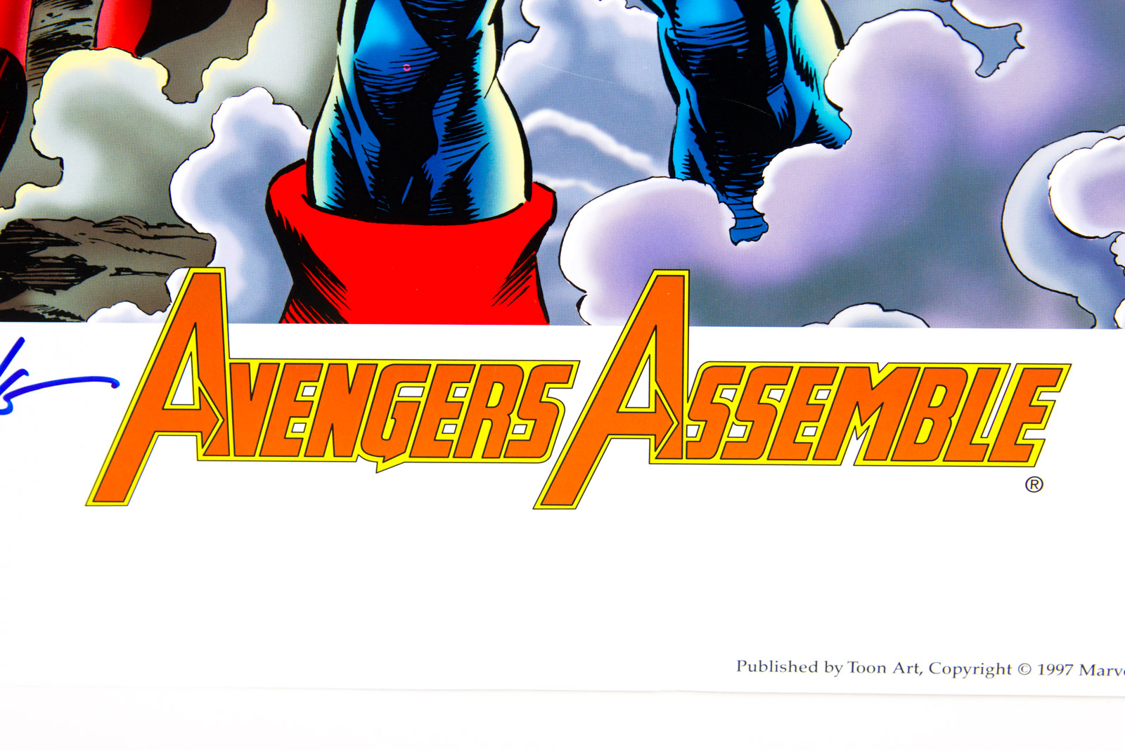 "Avengers Assemble" 35th Anniversary Offset Lithograph Signed by Stan Lee, Steve Epting, and Tom Palmer