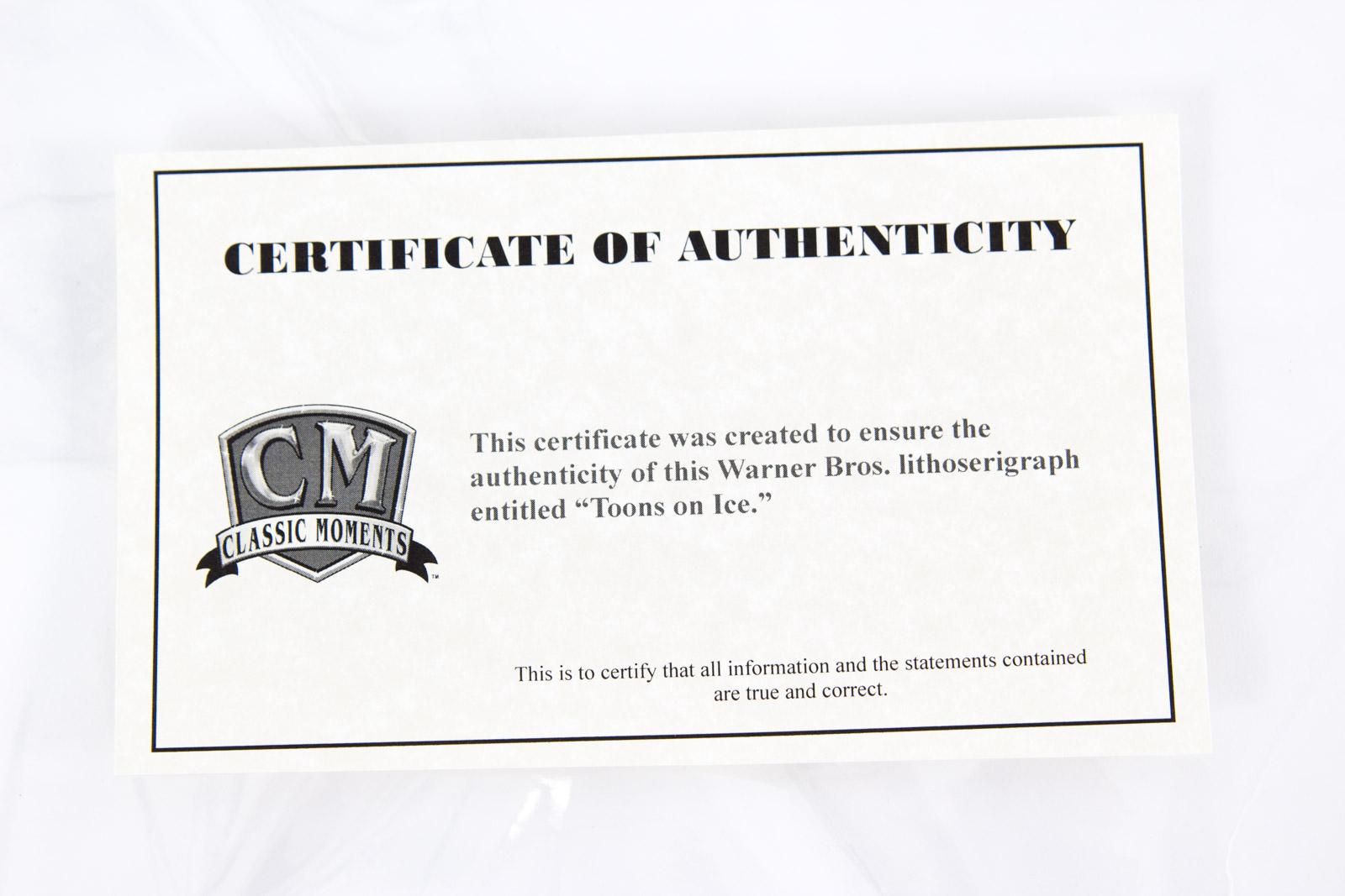 Looney Tunes "Toons on Ice" Hockey Lithoserigraph