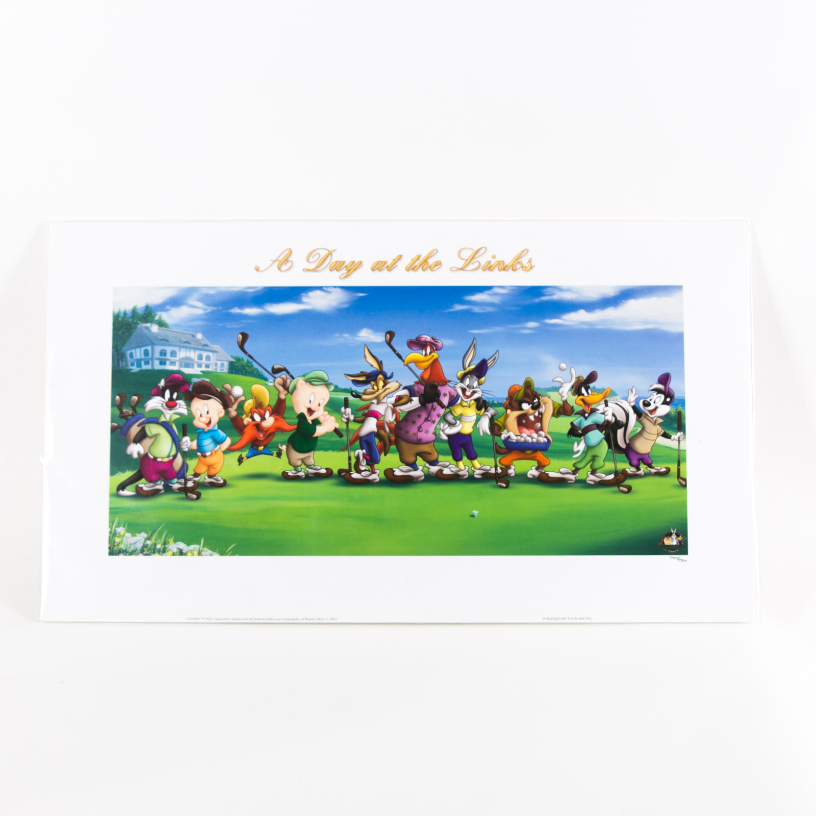 Looney Tunes "A Day at the Links" Golf Themed Offset Lithograph