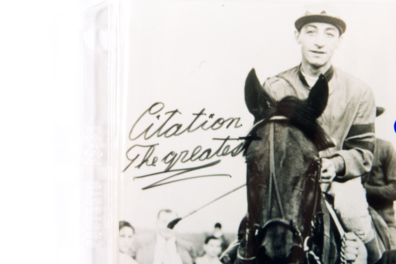 Eddie Arcaro Signed Citation Reproduction Photograph