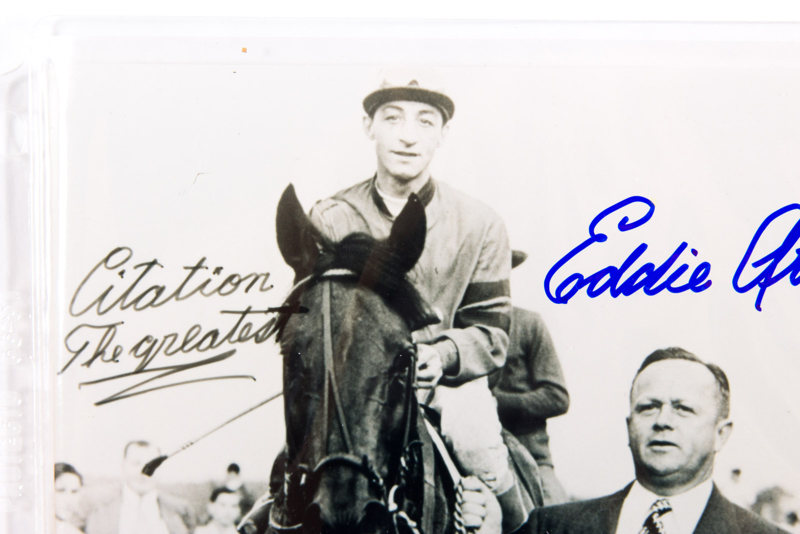 Eddie Arcaro Signed Citation Reproduction Photograph
