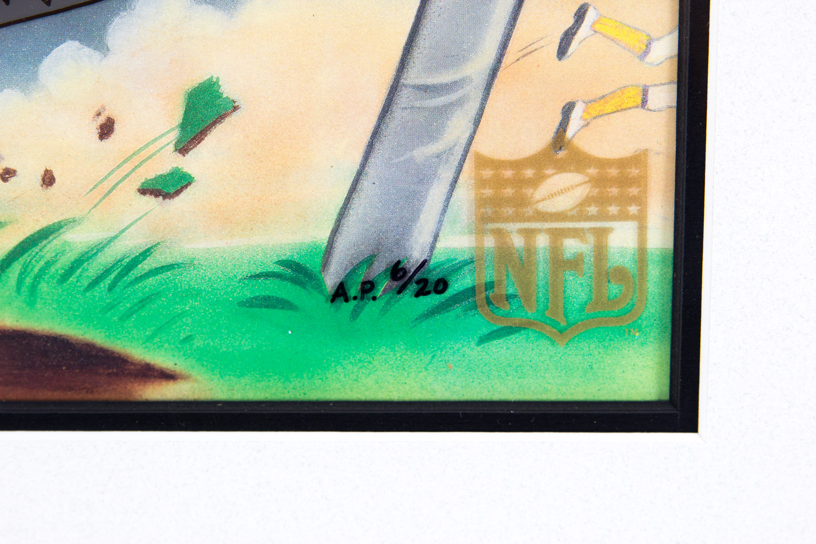 After Charles McKimson Hand Painted "Touchdown Taz" Miami Dolphins Animation Cel