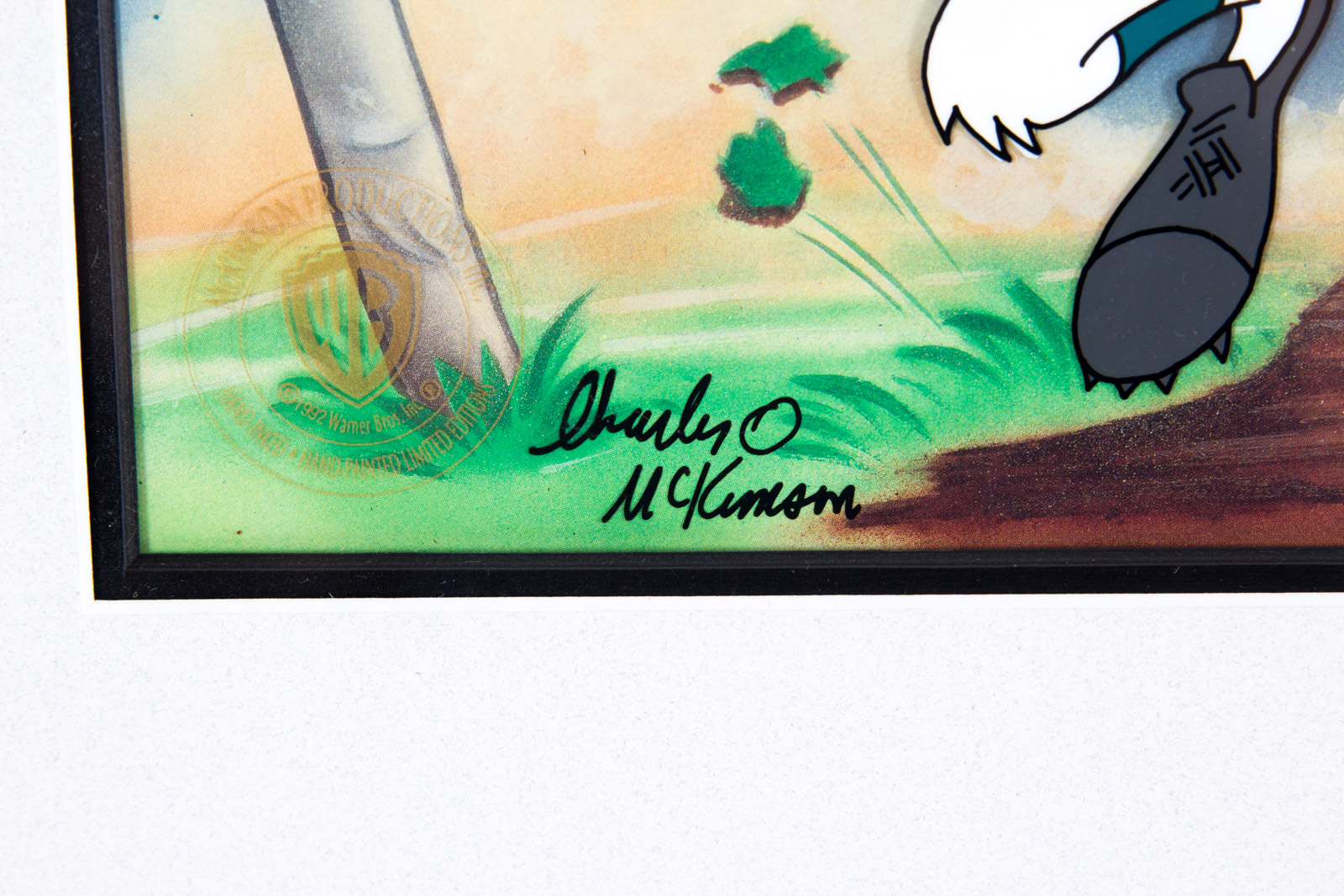 After Charles McKimson Hand Painted "Touchdown Taz" Miami Dolphins Animation Cel