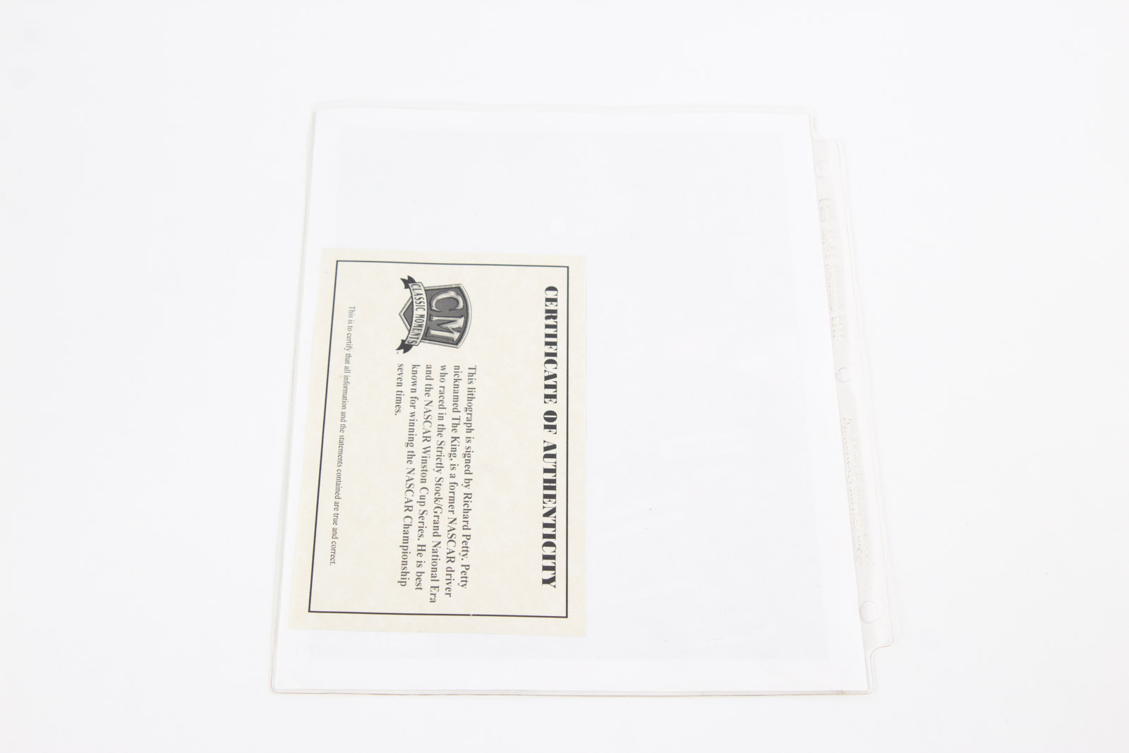 Richard Petty Signed Auto Racing Lithograph