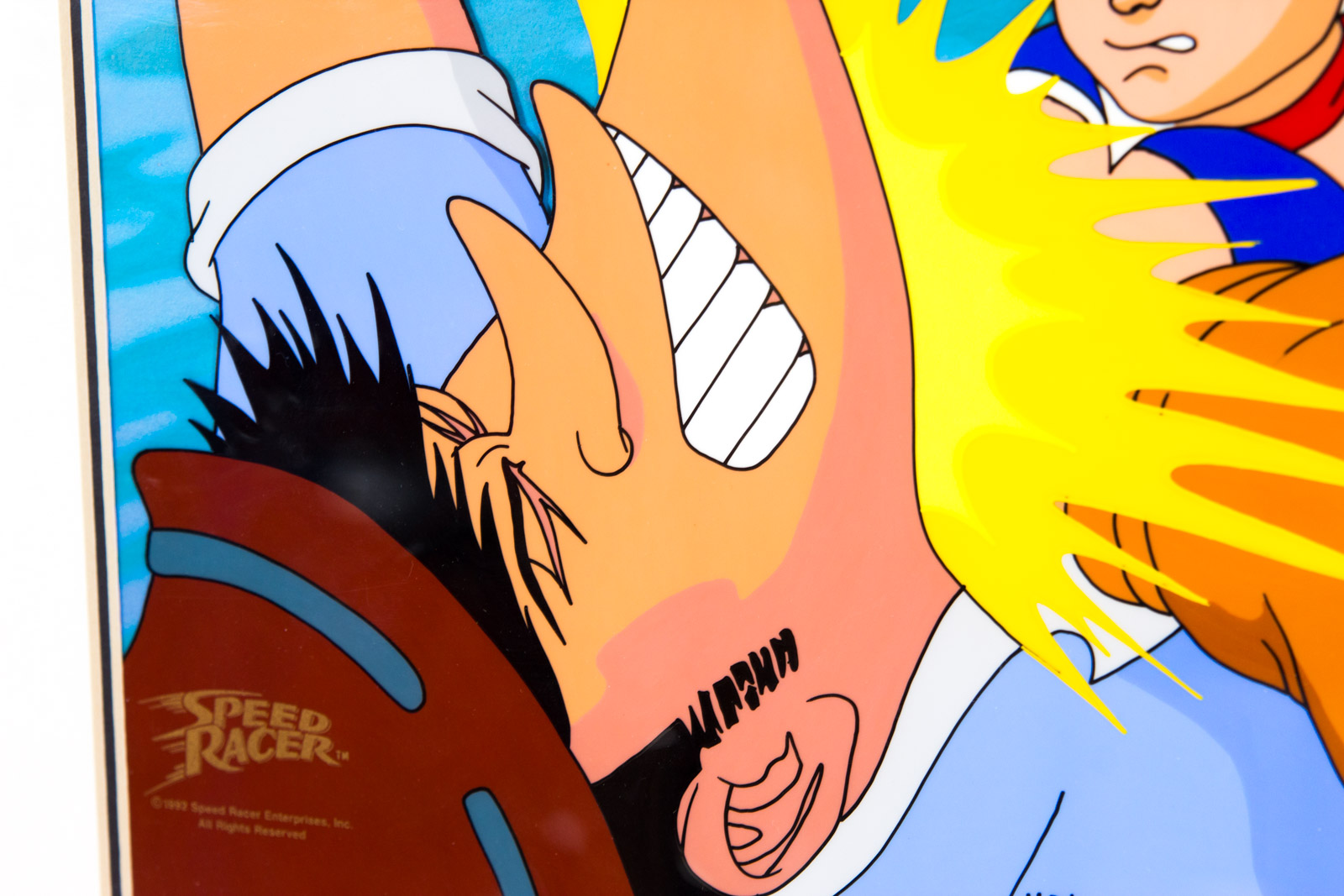 Hand Painted "Speed Racer" Reproduction Animation Cel Signed by Ippei Kuri