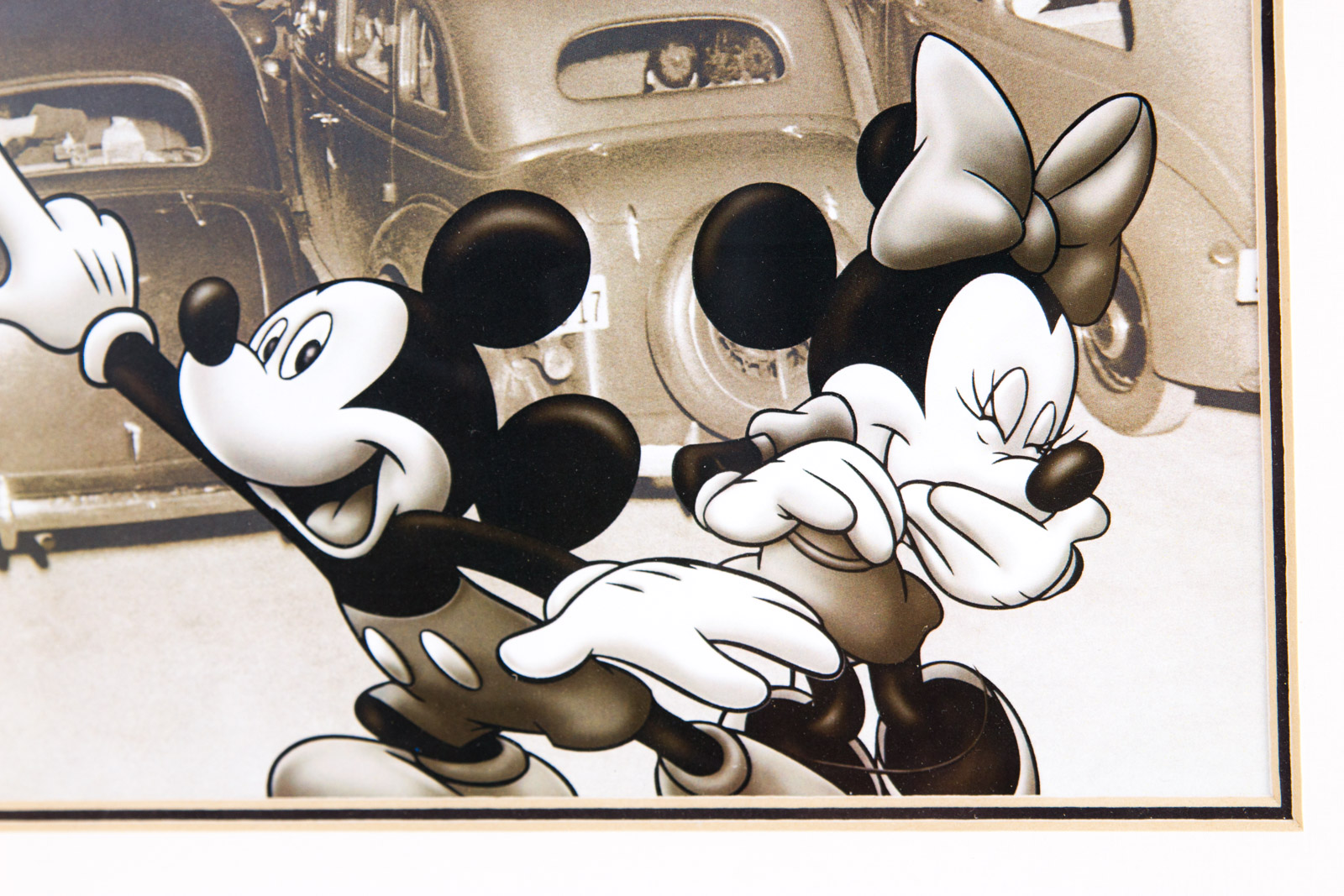 "Mickey Mouse at the Drive-In" Photoanimation Lithograph
