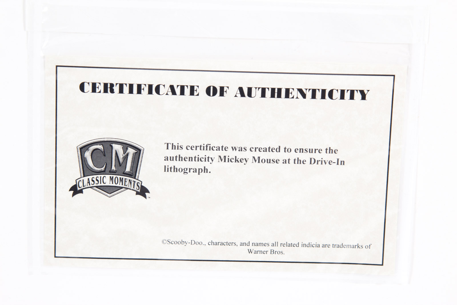 "Mickey Mouse at the Drive-In" Photoanimation Lithograph