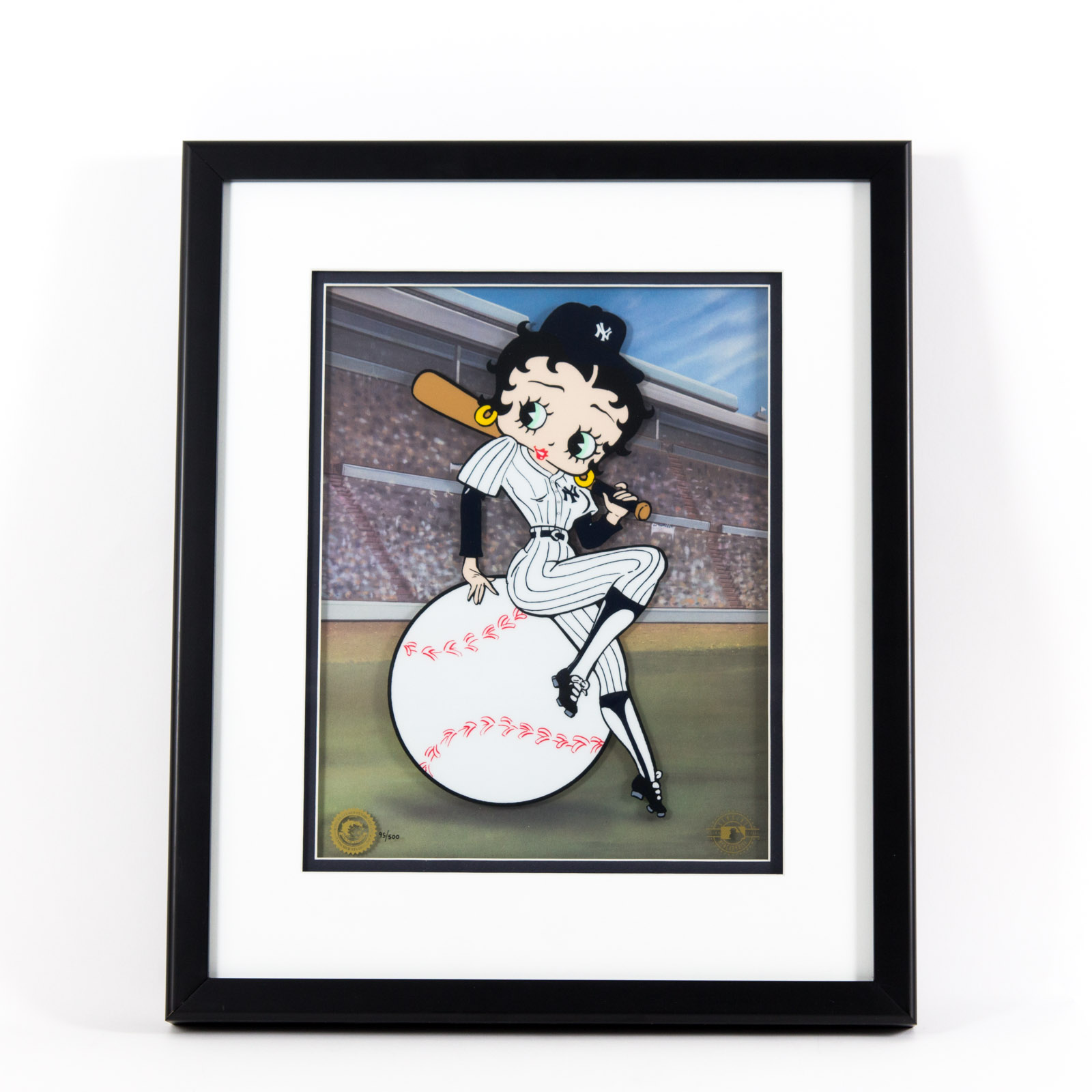 "Betty On Deck" New York Yankees Animation Sericel