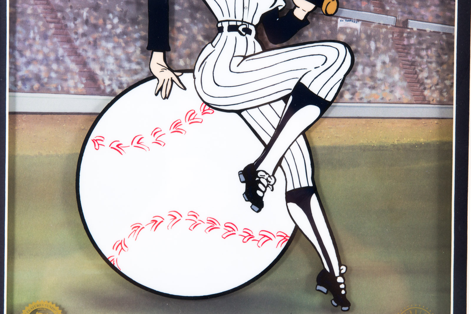 "Betty On Deck" New York Yankees Animation Sericel
