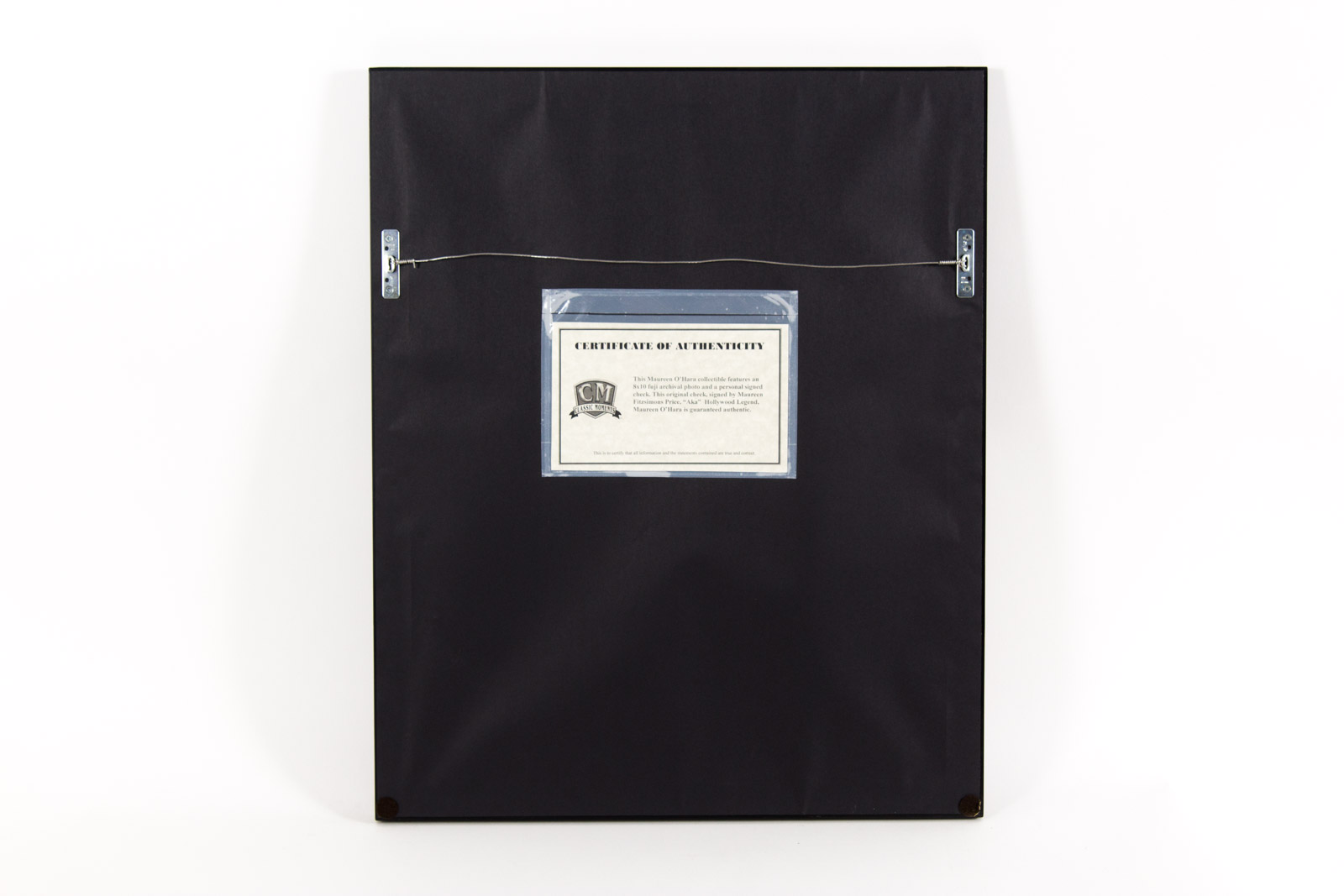 Original Maureen O'Hara Check with Fuji Crystal Archival Photograph