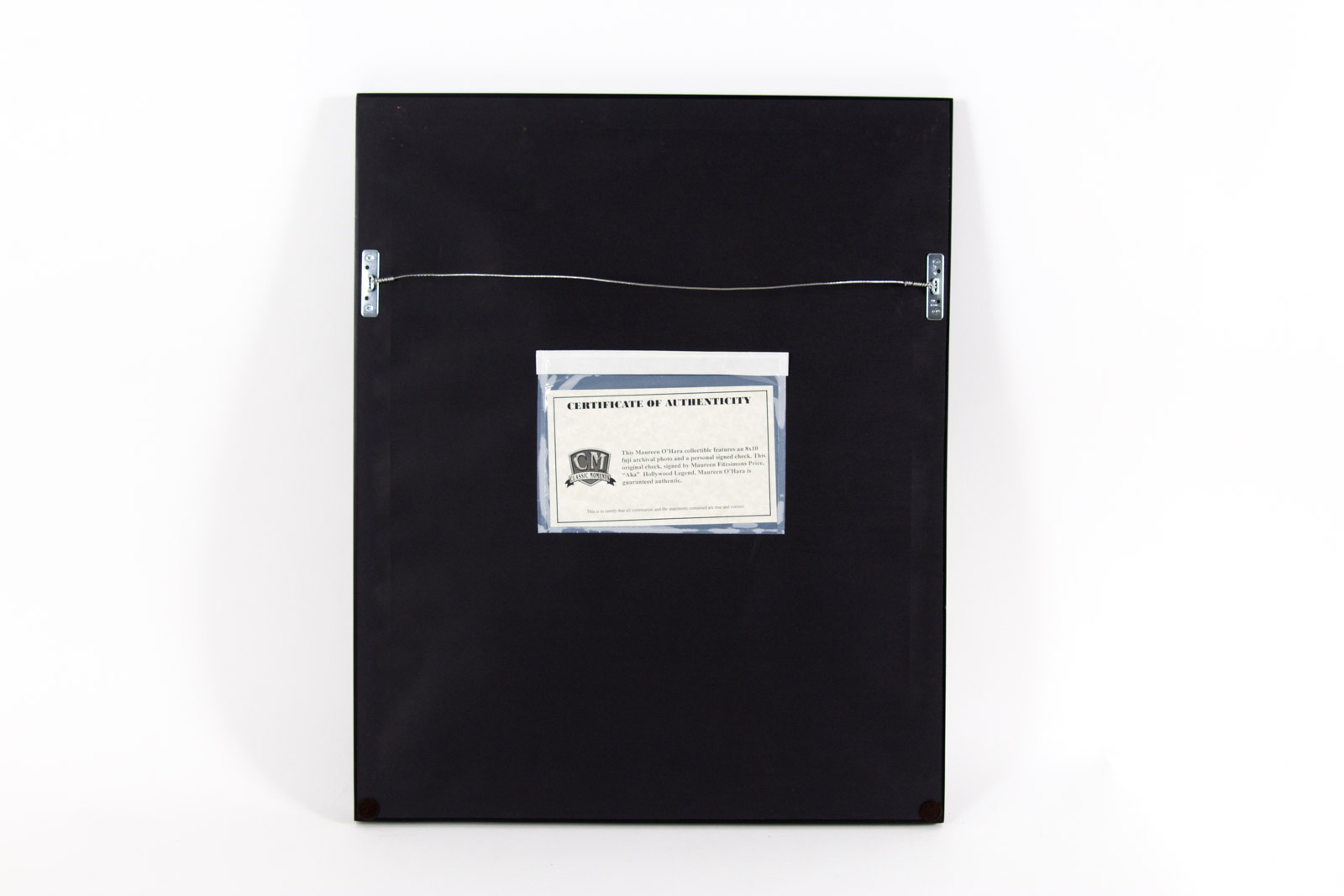 Original 1950 Maureen O'Hara Check with Fuji Crystal Archival Photo Movie Still