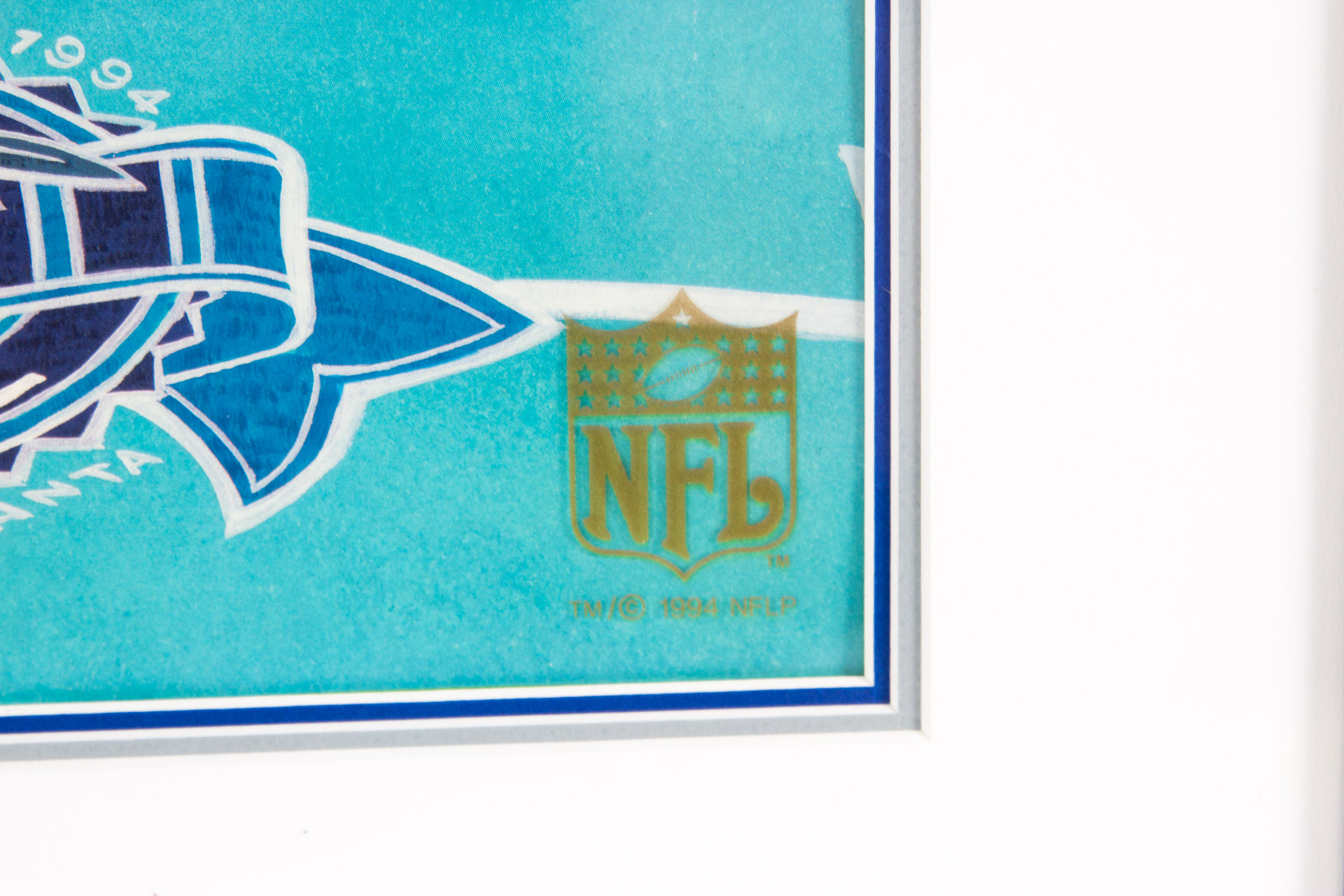 Hand Painted "Coin Toss" Looney Tunes Super Bowl XXVIII Animation Cel signed by Tom McKimson