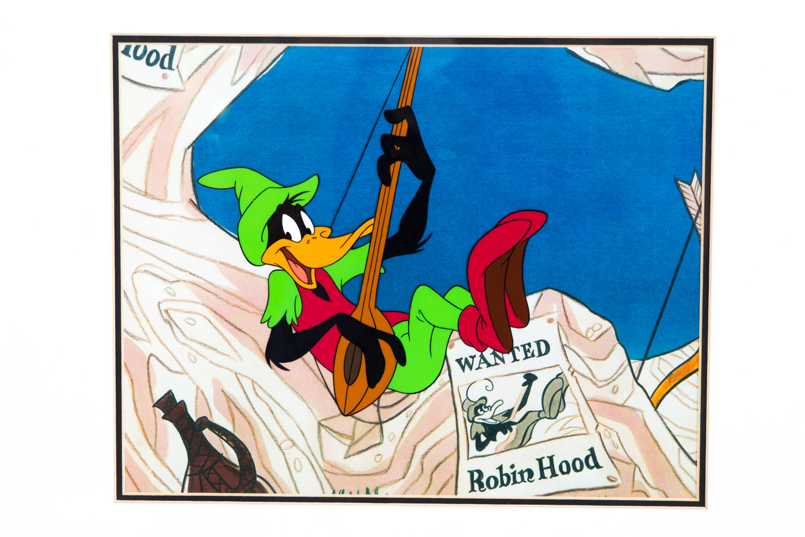 Hand Painted "Robin Hood" Looney Tunes Animation Cel
