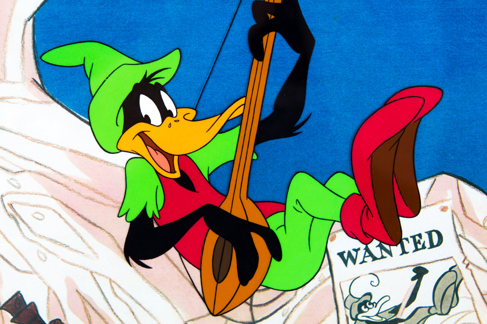 Hand Painted "Robin Hood" Looney Tunes Animation Cel