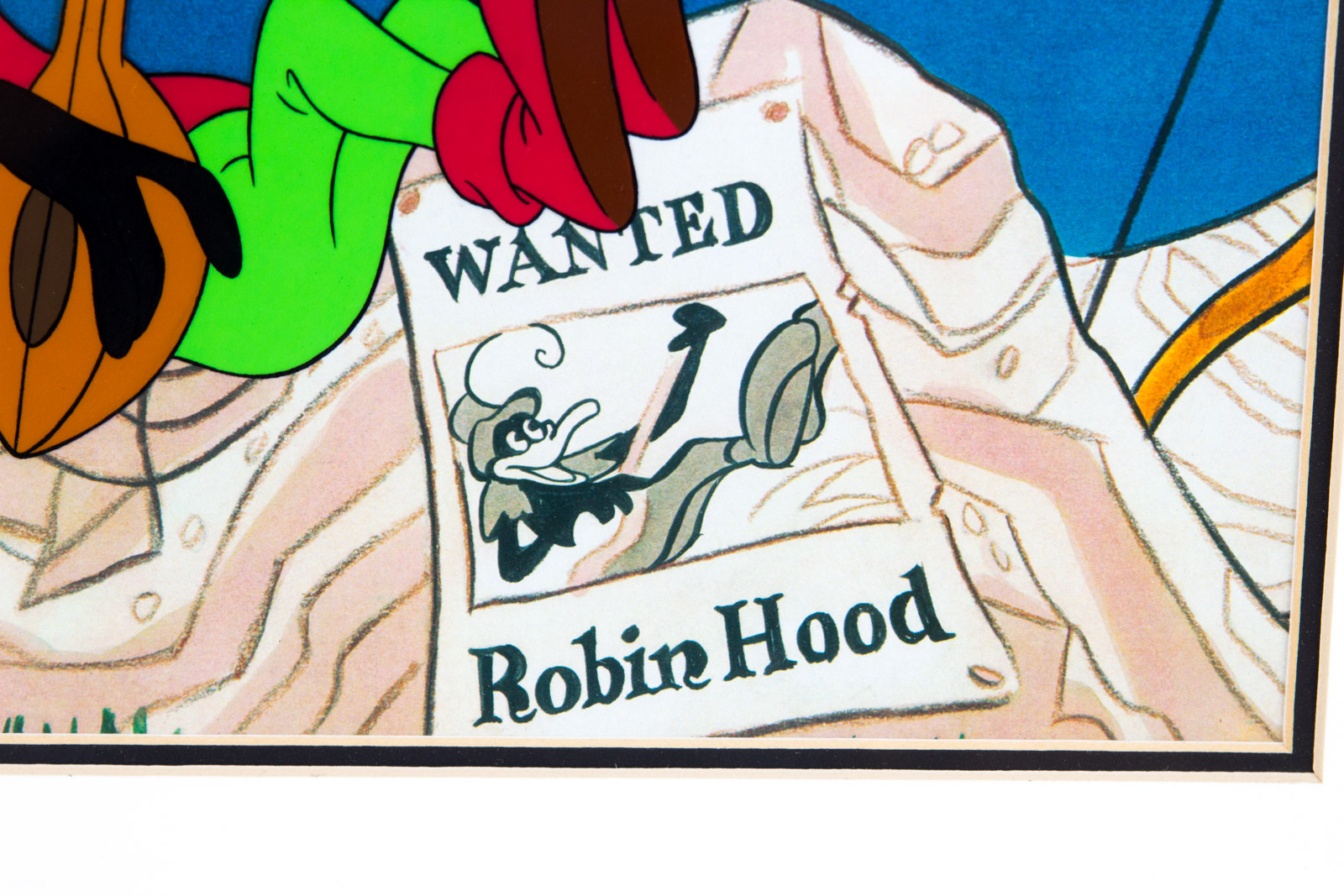 Hand Painted "Robin Hood" Looney Tunes Animation Cel