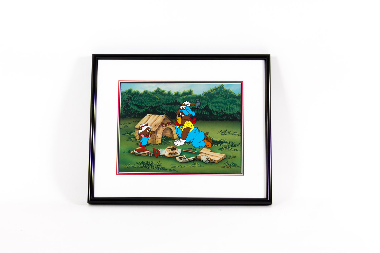 Hand Painted "Spike and Tyke" Looney Tunes Animation Cel Signed by Marcia Fertig