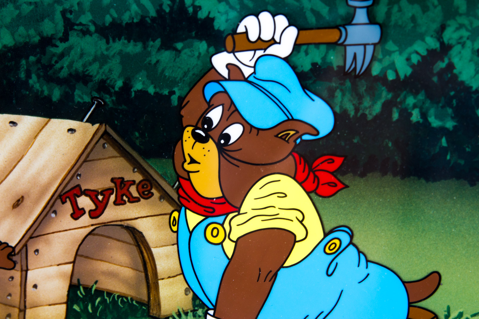 Hand Painted "Spike and Tyke" Looney Tunes Animation Cel Signed by Marcia Fertig