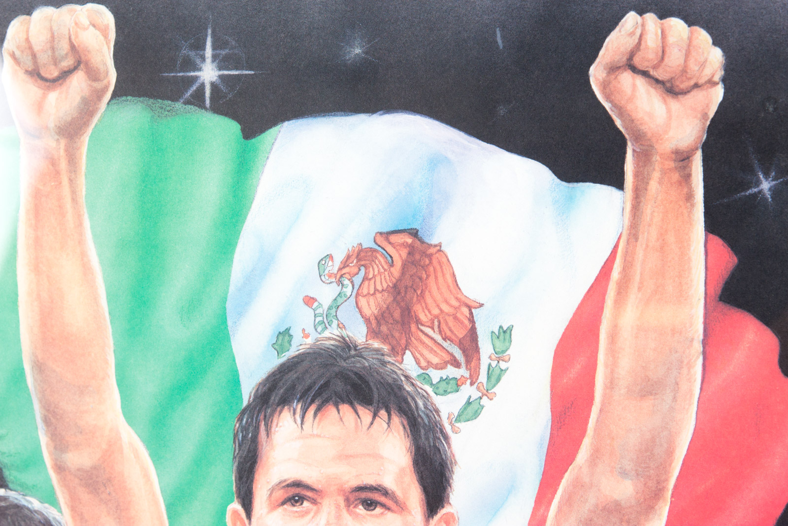 Armando Delgado "El Centurion" Julio Cesar Chavez Boxing Offset Lithograph
