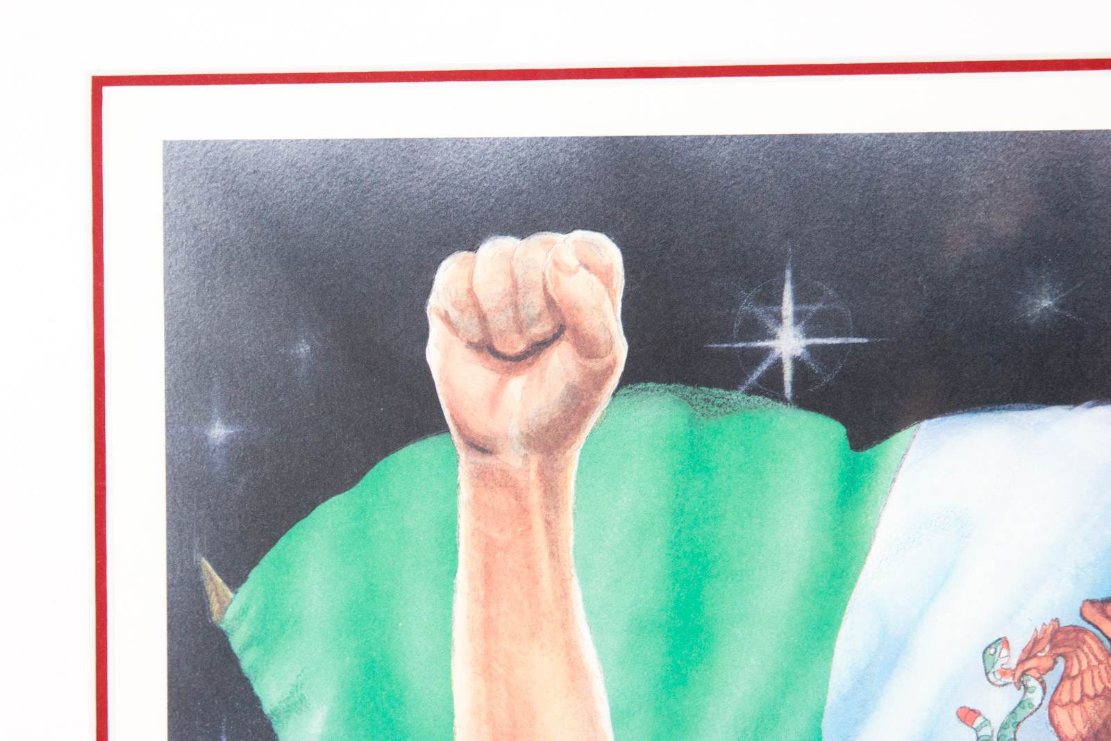 Armando Delgado "El Centurion" Julio Cesar Chavez Boxing Offset Lithograph