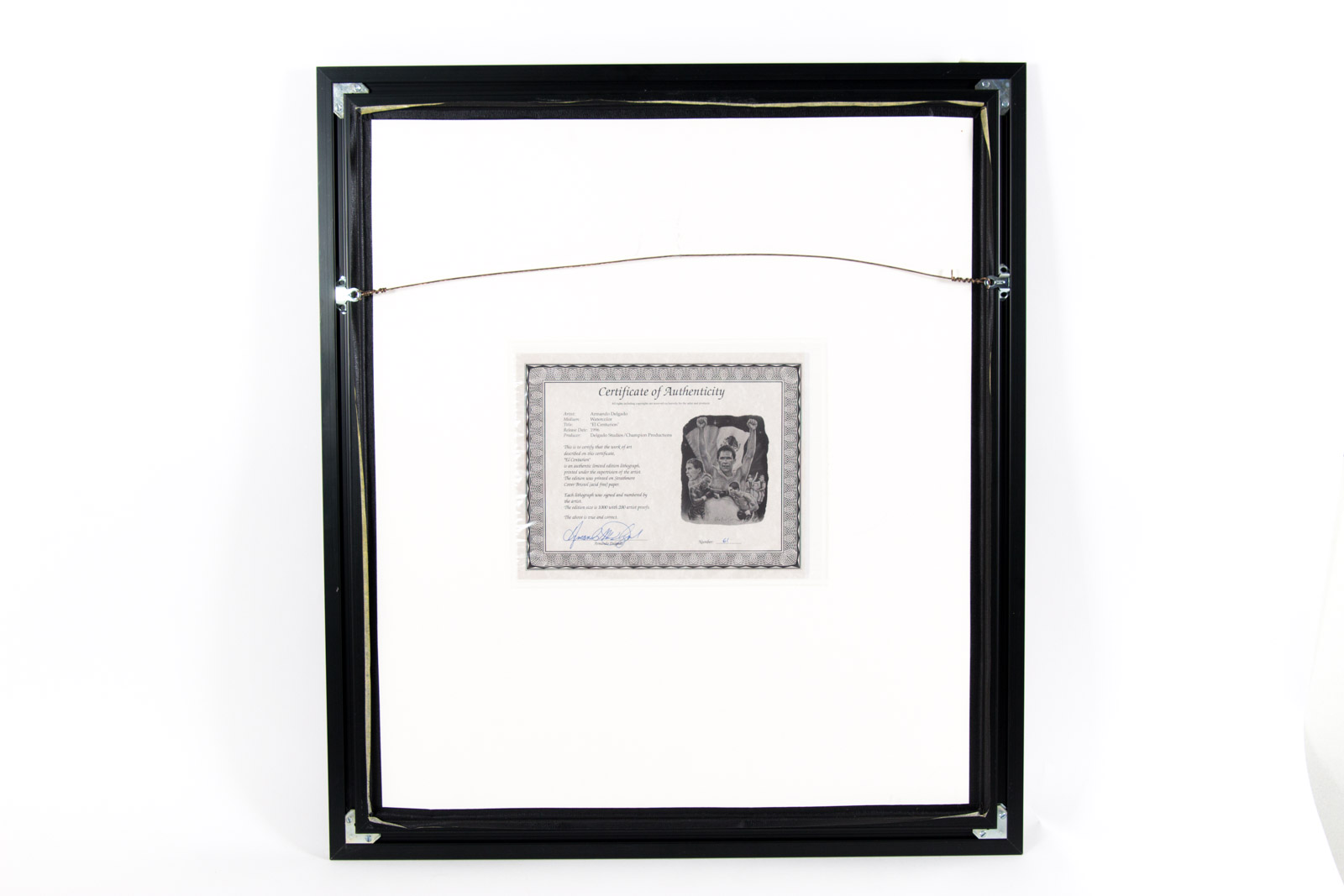 Armando Delgado "El Centurion" Julio Cesar Chavez Boxing Offset Lithograph