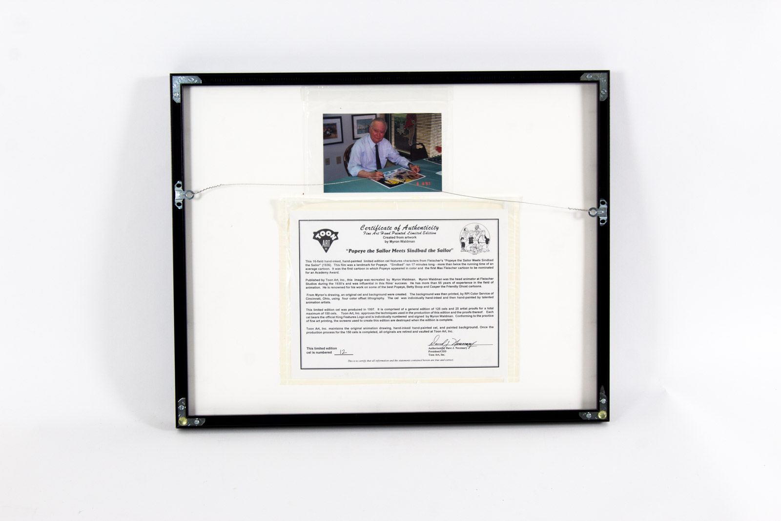 Myron Waldman Hand Painted "Popeye the Sailor Meets Sindbad the Sailor"