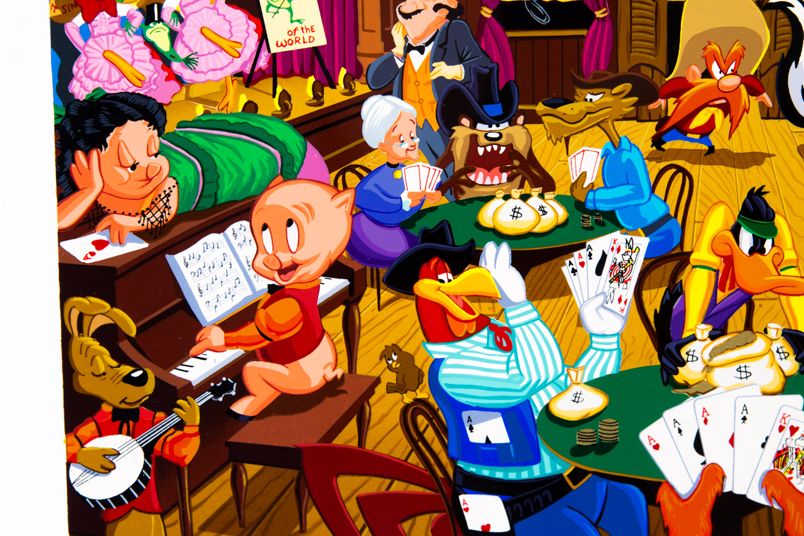 Melanie Kent "Tune Saloon" Looney Tunes Serigraph