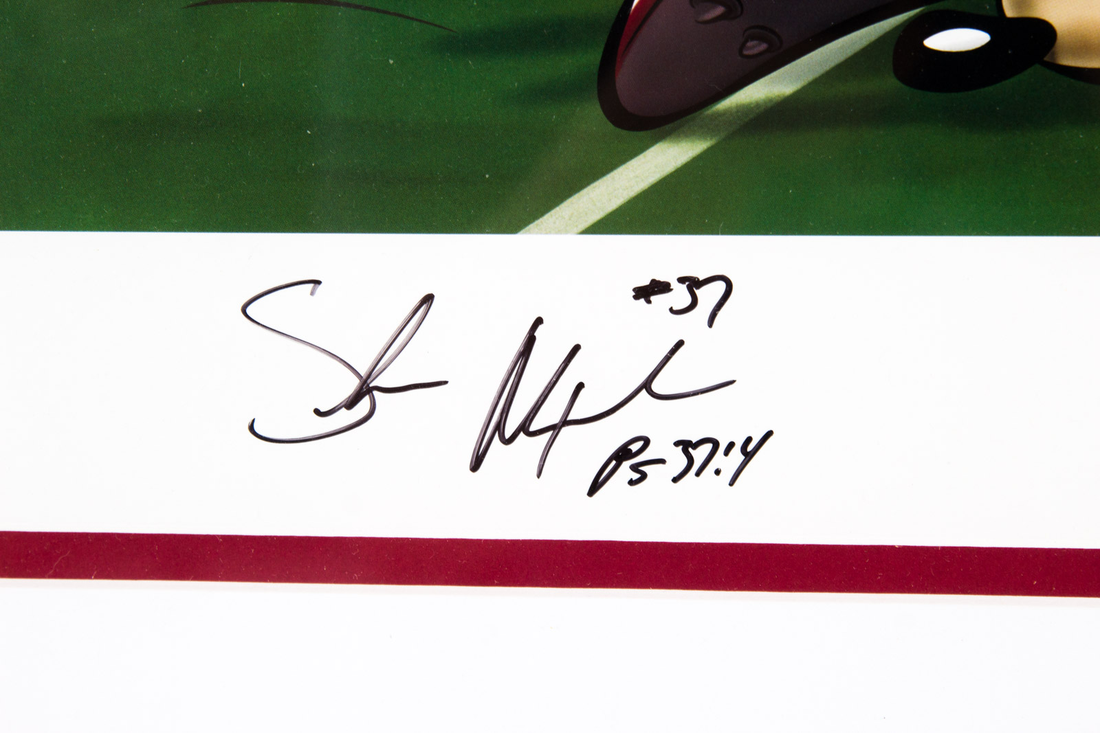 Shaun Alexander Signed Looney Tunes "Roll Tide" Alabama Crimson Tide Offset Lithograph