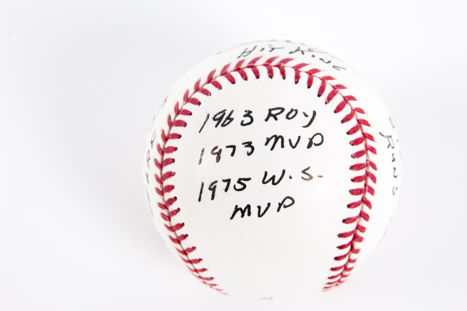 Pete Rose Signed Stats Baseball