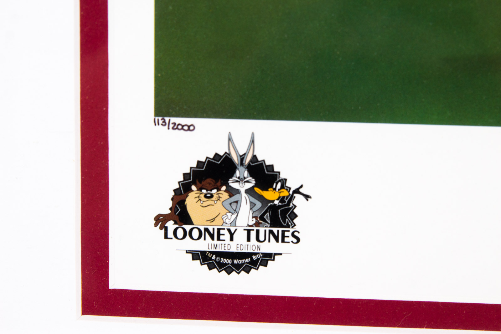 Shaun Alexander Signed Looney Tunes "Roll Tide" Alabama Crimson Tide Offset Lithograph