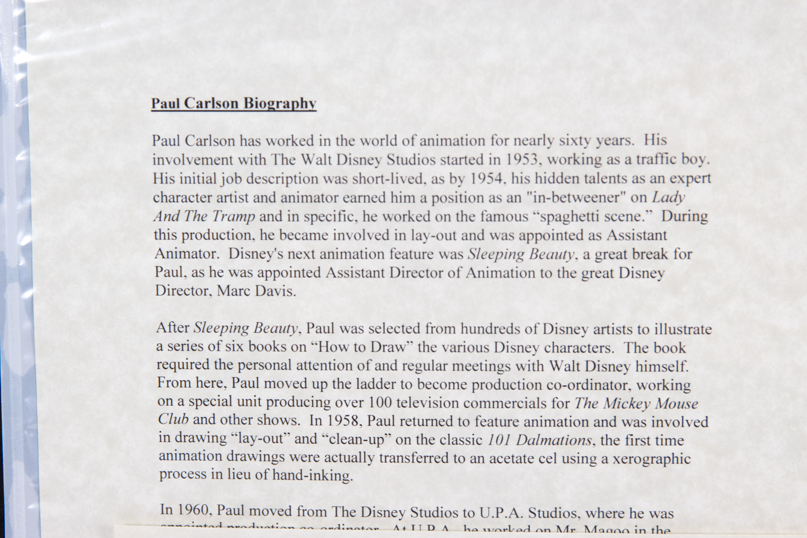 Paul Carlson Hand Painted 1980s Piglet "Winnie the Pooh" Animation Cel and Preparatory Drawing with Facsimile Walt Disney Signature