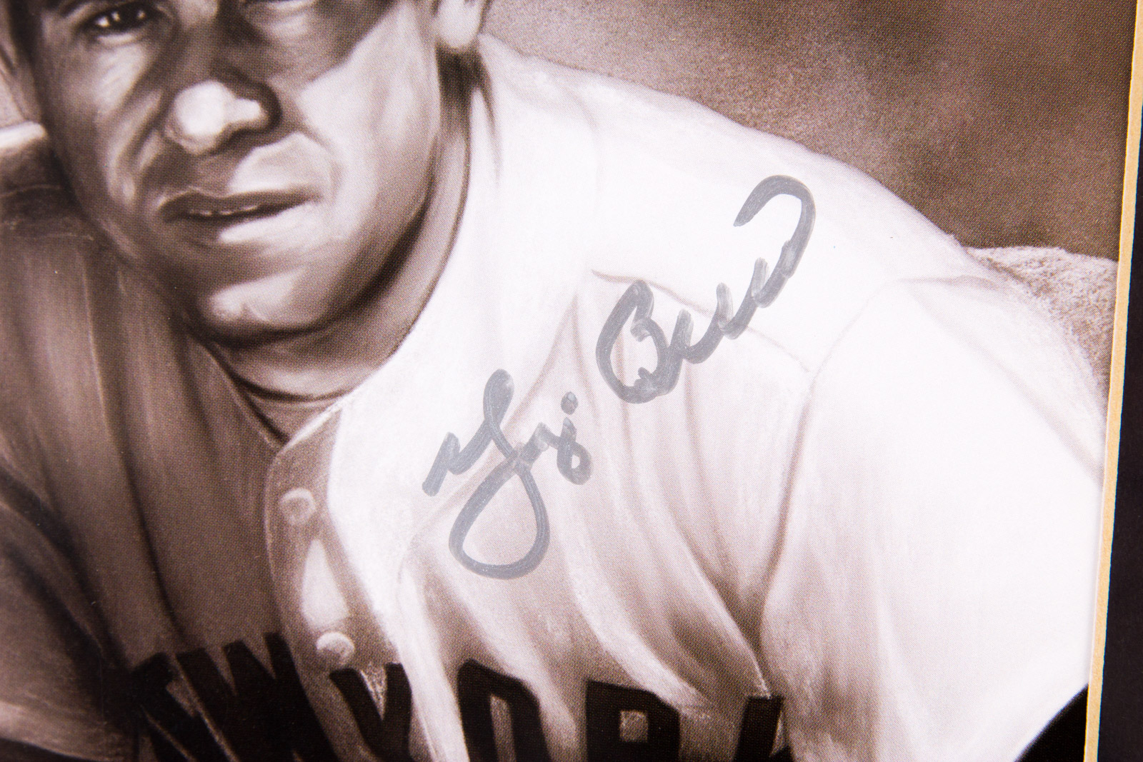 Yogi Berra Signed New York Yankees Lithograph