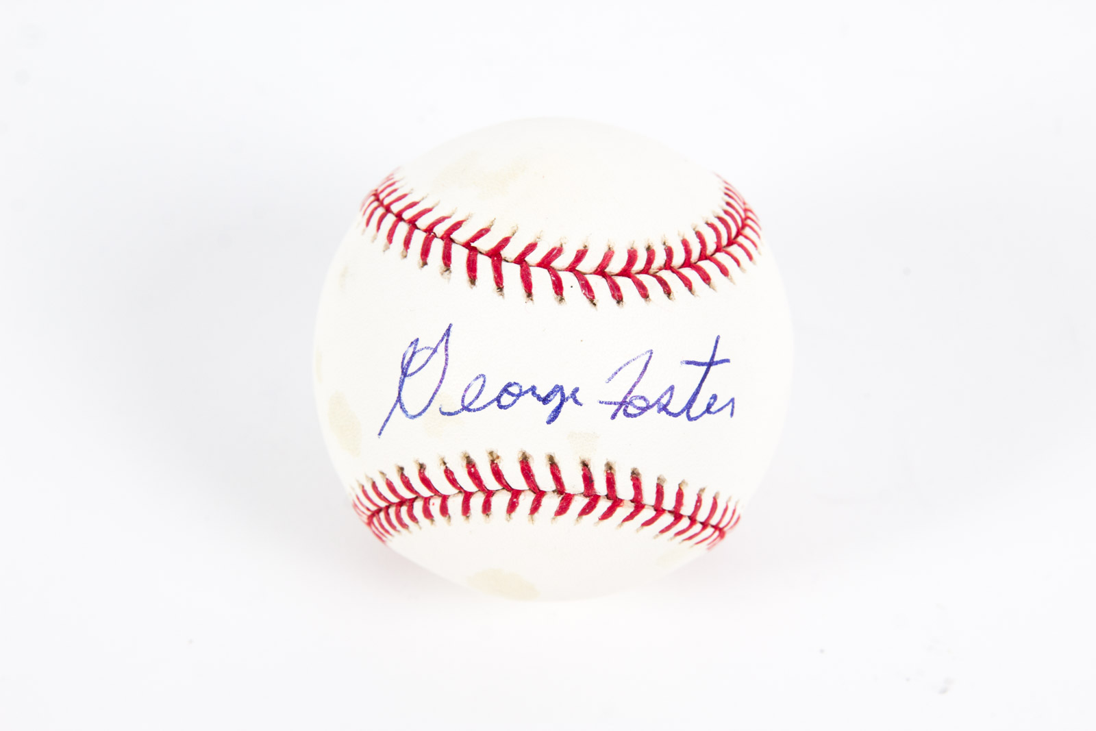 George Foster Signed Baseball
