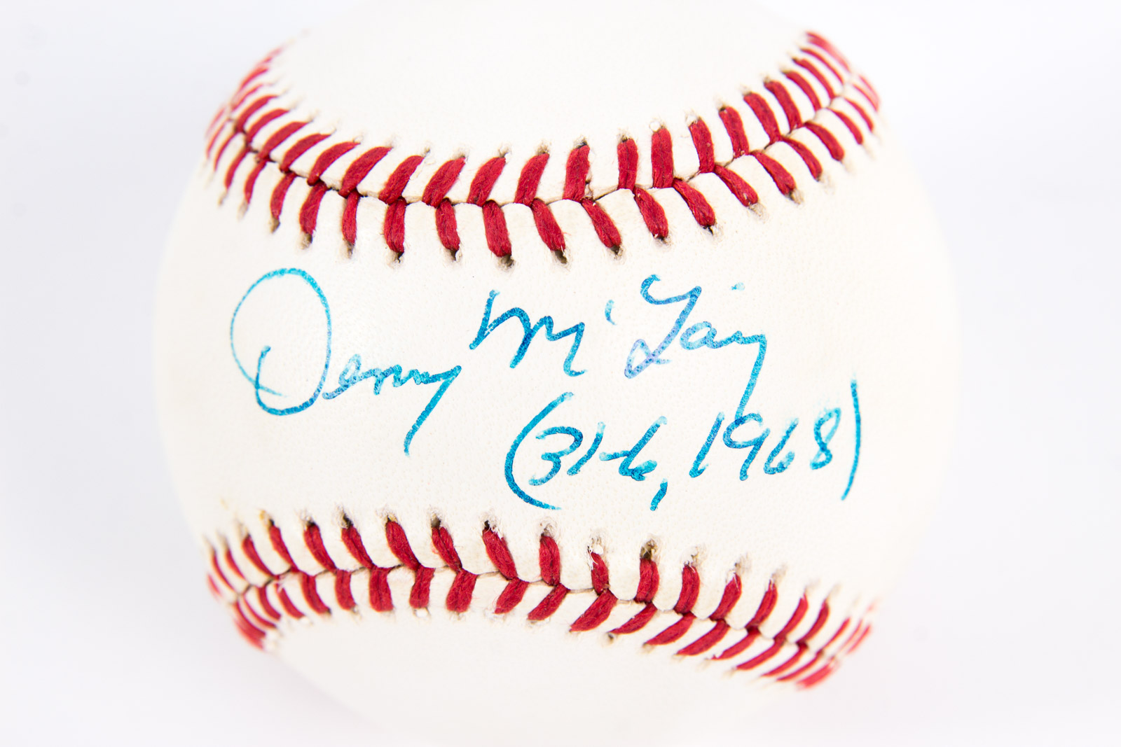 Denny McLain Signed Baseball