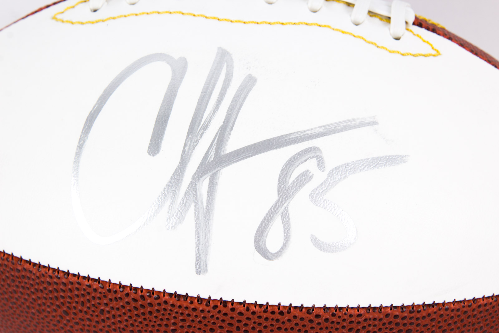 Chad Johnson Signed Football