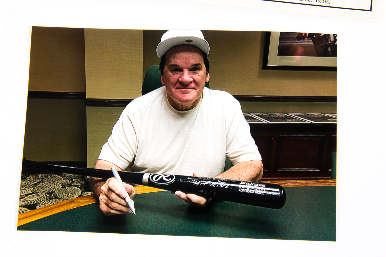 Pete Rose Signed Baseball Bat