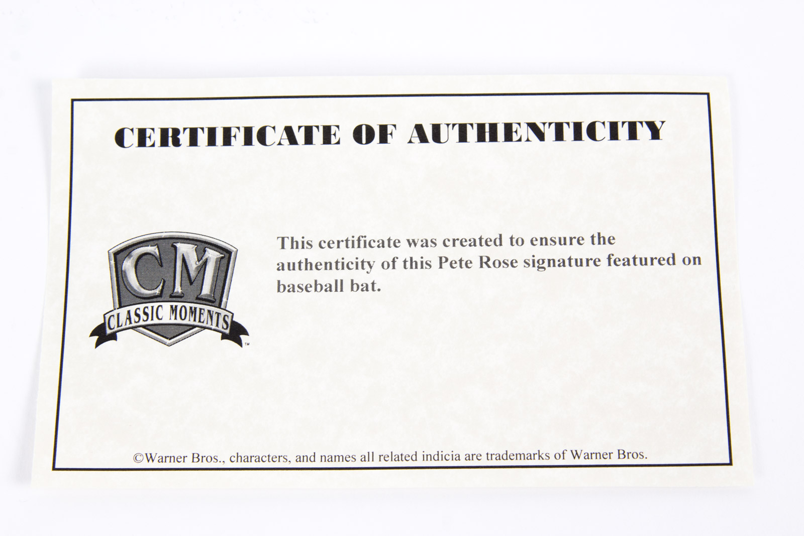 Pete Rose Signed Baseball Bat