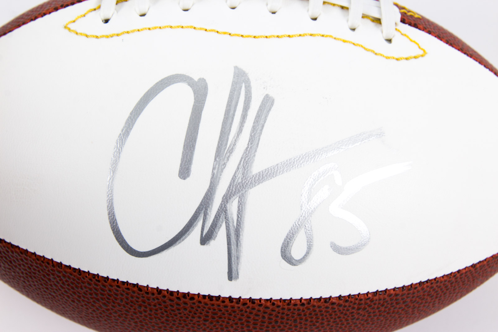 Chad Johnson Signed Football