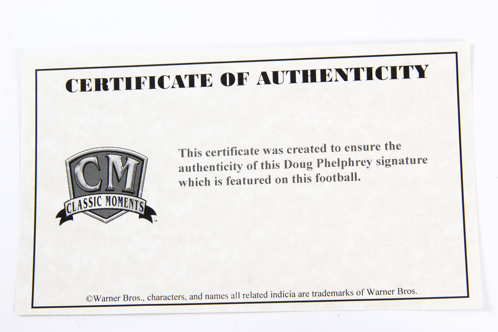 Doug Pelphrey Signed Football