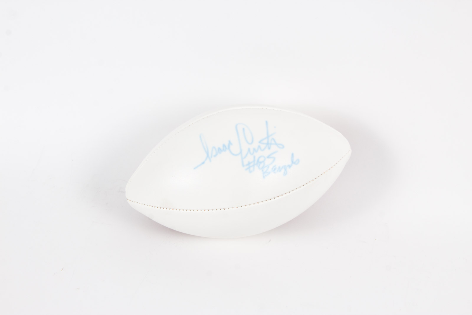 Isaac Curtis Signed football