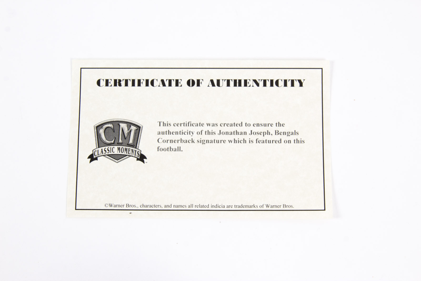 Jonathan Joseph Signed Football