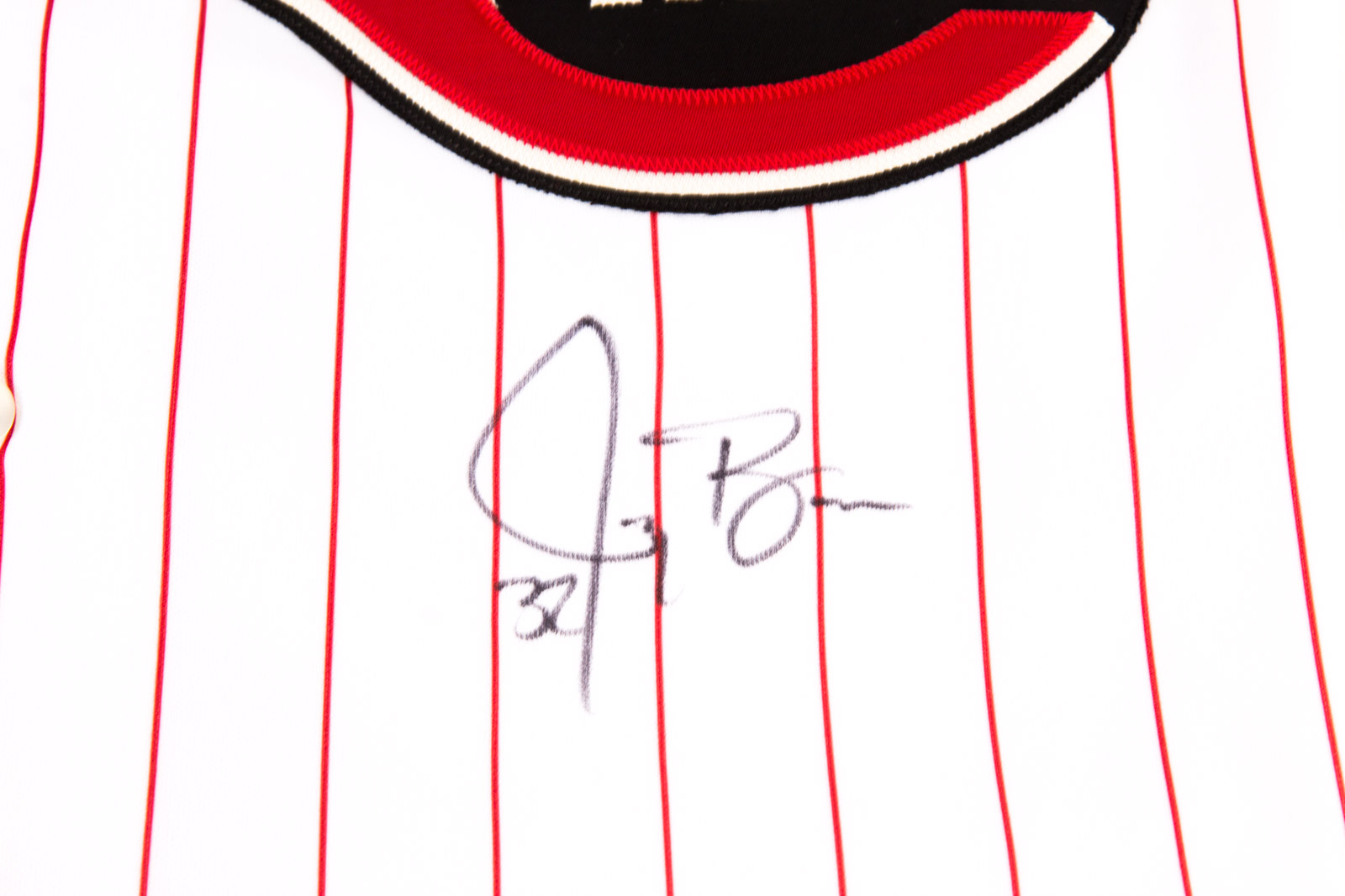Jay Bruce Signed Size 44 Cincinnati Reds Armless Jersey