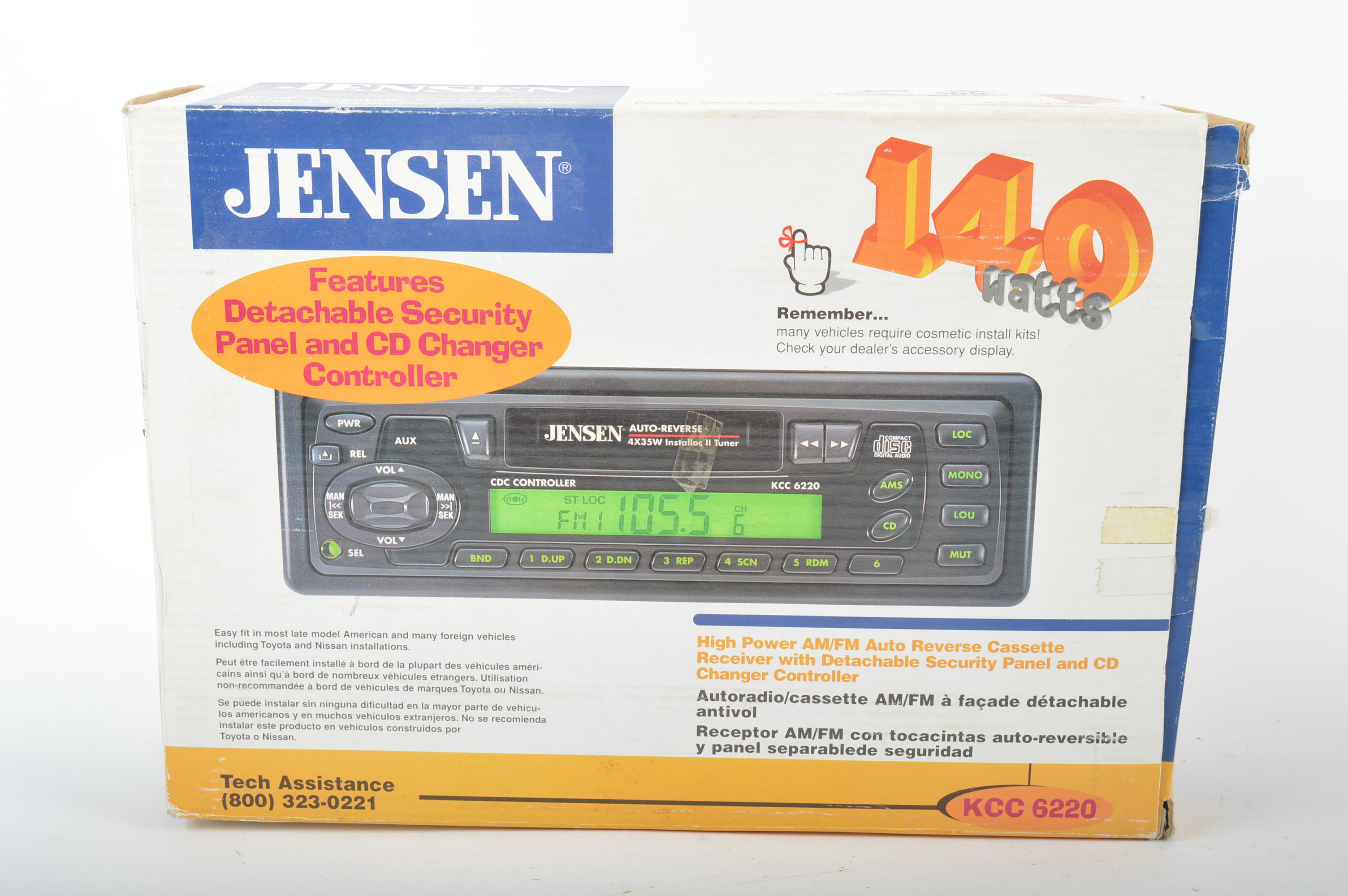 Jensen Vehicle Cassette Player and Cobra 29 LTD Classic CB Radio