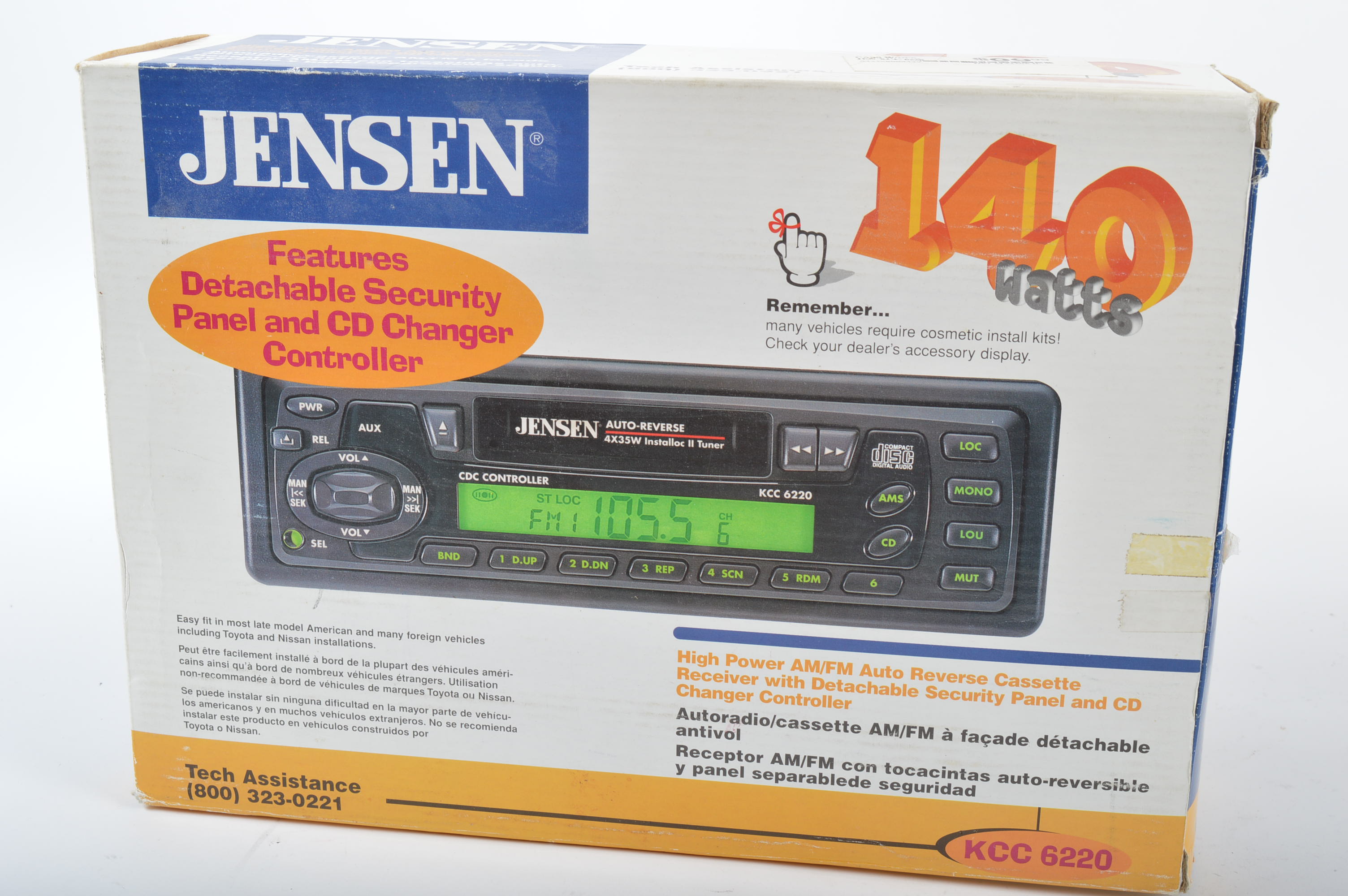 Jensen Vehicle Cassette Player and Cobra 29 LTD Classic CB Radio