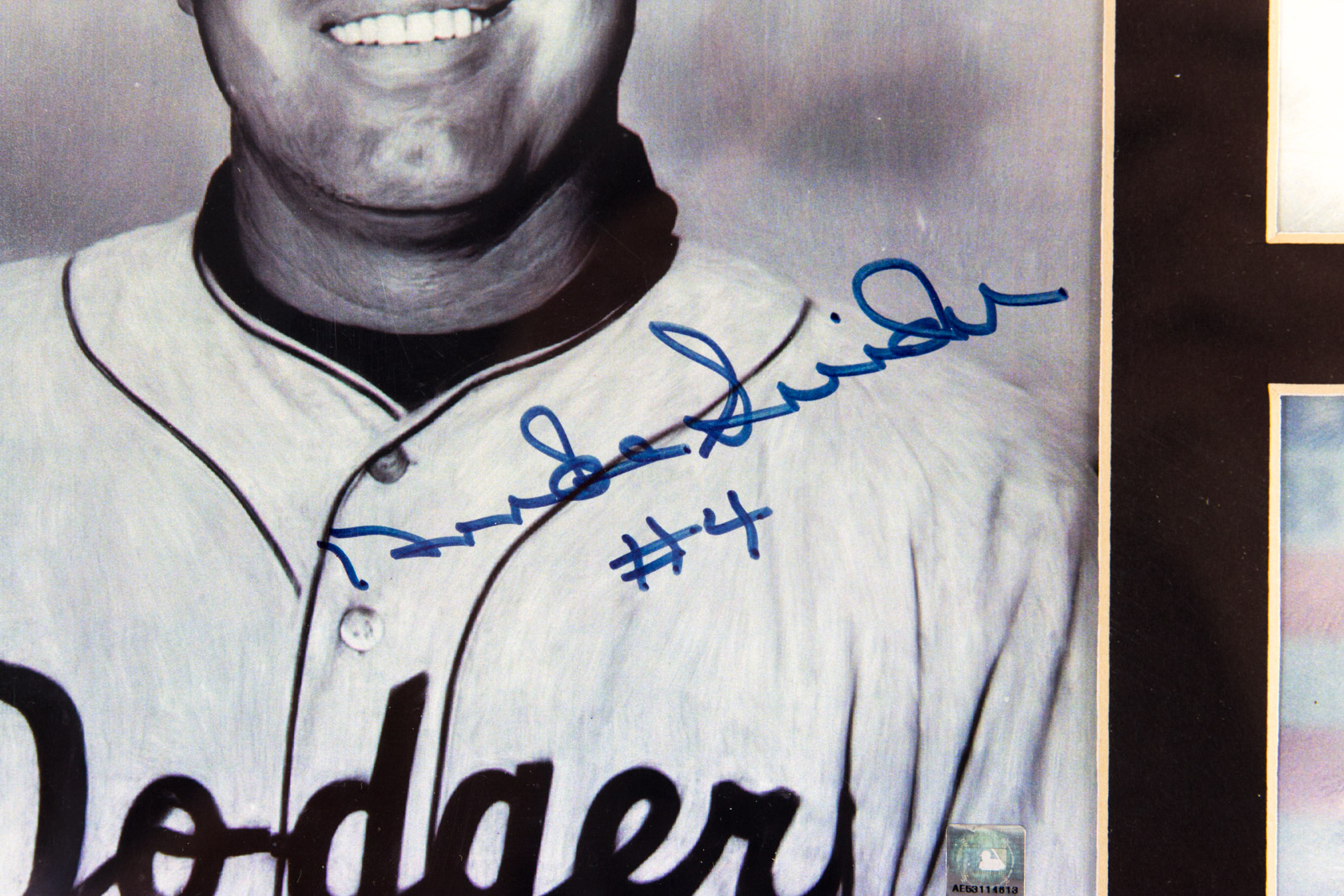 Duke Snider Signed Los Angles Dodgers Lithograph