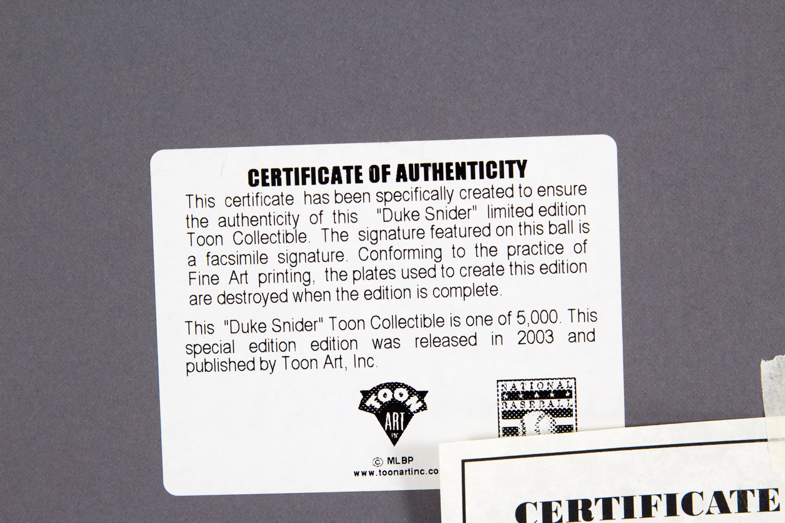 Duke Snider Signed Los Angles Dodgers Lithograph