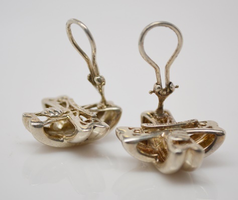 Tiffany & Co. Sterling Silver Signature X Clip-On Earrings